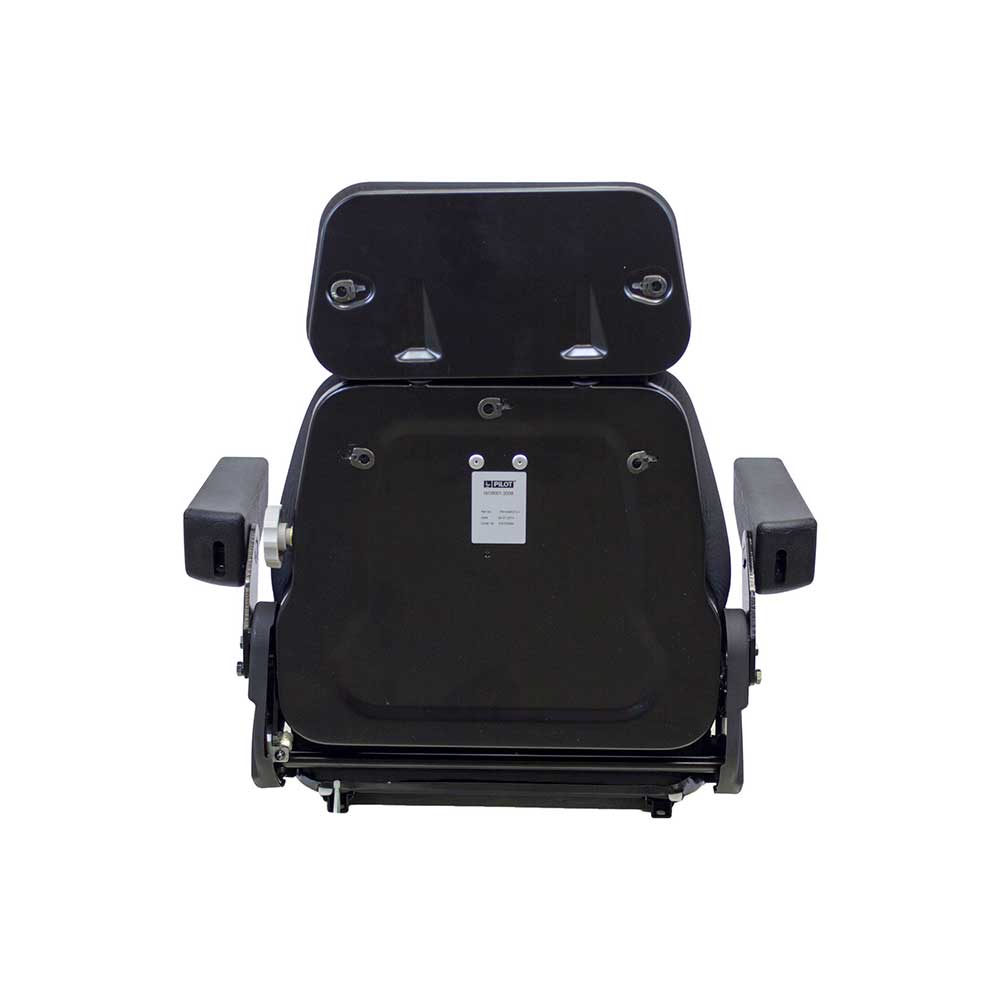 Pilot | Seat Top | Armrests | Slide Rails | Black Fabric | 7615