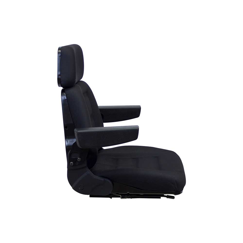 Pilot | Seat Top | Armrests | Slide Rails | Black Fabric | 7615