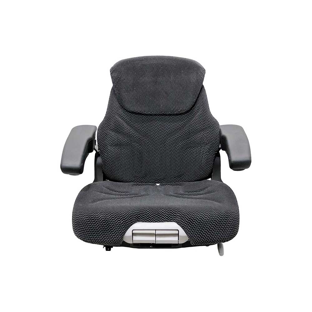 Uni Pro 741 Seat Top Assembly | With Operator Presence Switch | Black/Gray Fabric