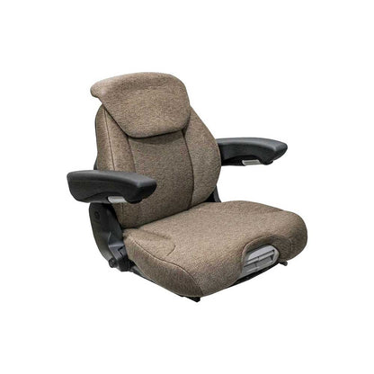 Uni Pro 741 Seat Top Assembly | With Operator Presence Switch | Cut/Sew Brown Fabric