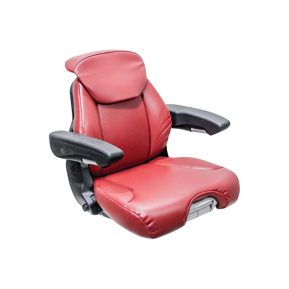 Grammer | 741 | Seat Top | Integrated Swivel | OPS Ready | Red Leatherette Vinyl | 8855