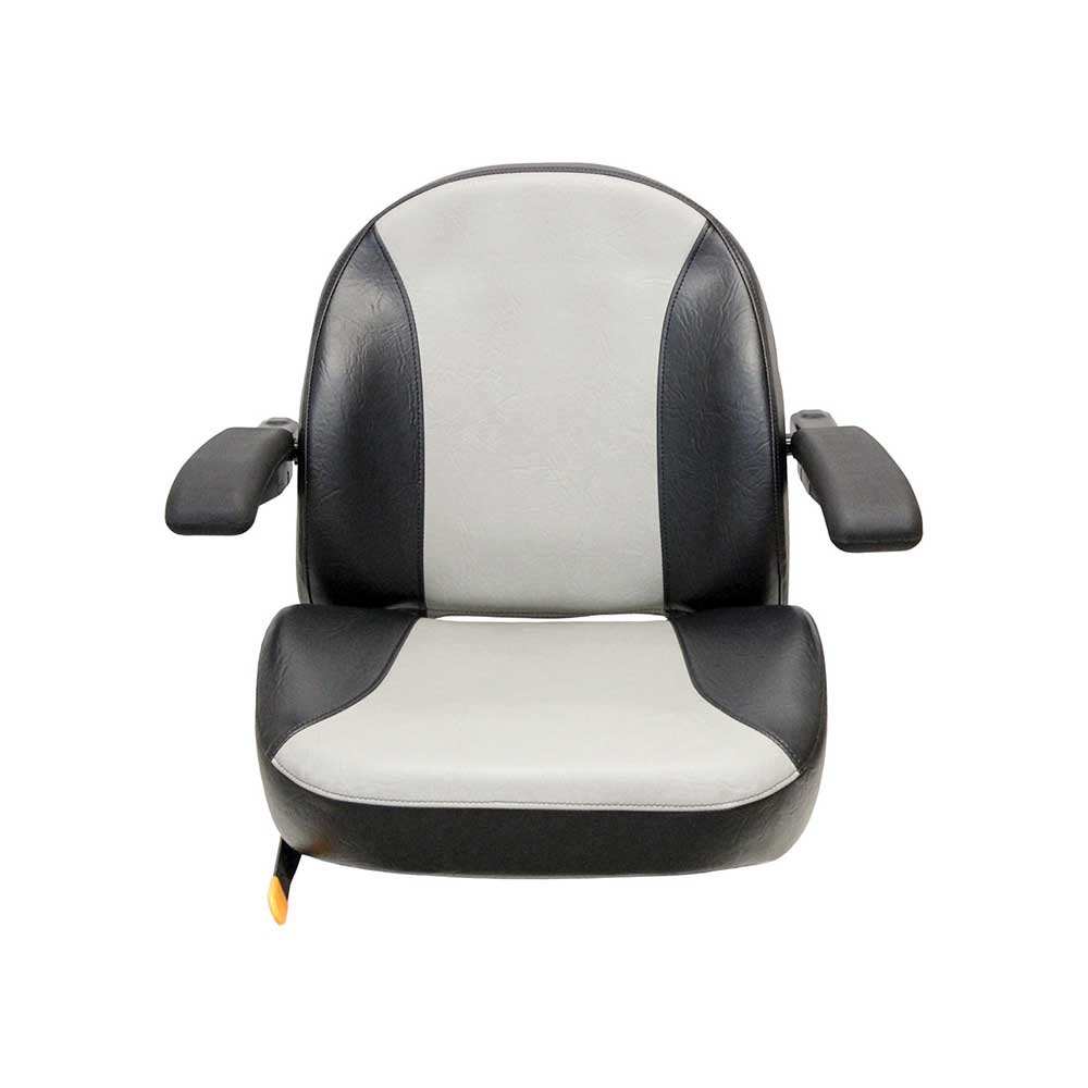 Uni Pro 1110 Seat Top Assembly | Black/Silver Vinyl