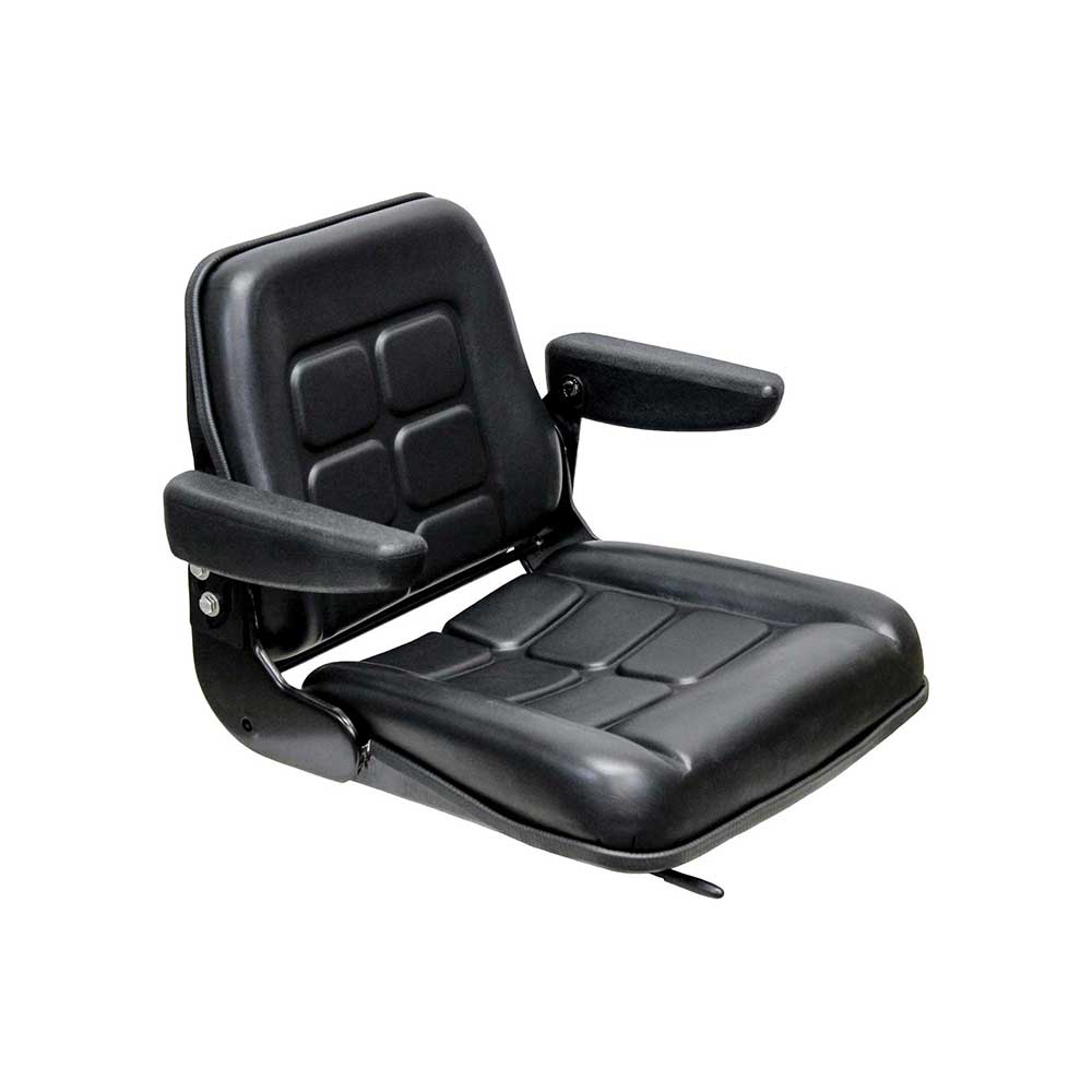 Uni Pro 142 Seat Top Assembly | With Armrests | Black Vinyl