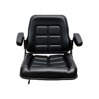 Uni Pro 142 Seat Top Assembly | With Armrests | Black Vinyl