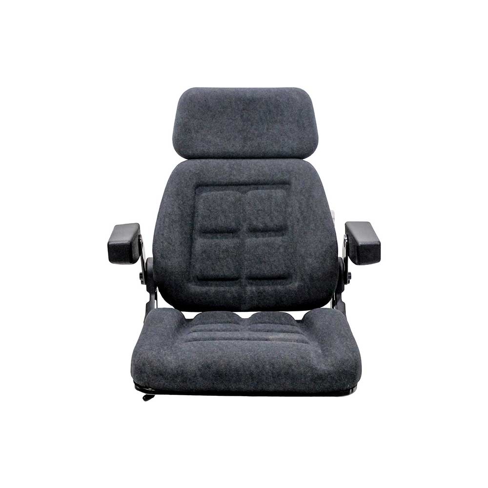 Pilot | P81 | Seat Top Kit | Case IH 71 Magnum With Original Air-Oil | Armrests | Gray Fabric | 6556