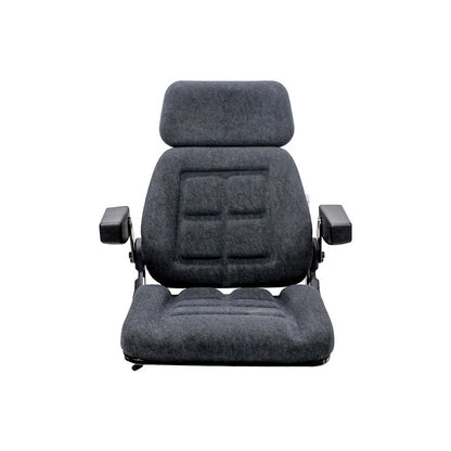 Pilot | P81 | Seat Top Kit | Case IH 71 Magnum With Original Air-Oil | Armrests | Gray Fabric | 6556