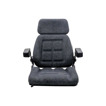 Uni Pro Case IH 5100-5200/71-89 600 Seat Top Assembly Kit | Original Swivel | Gray Fabric