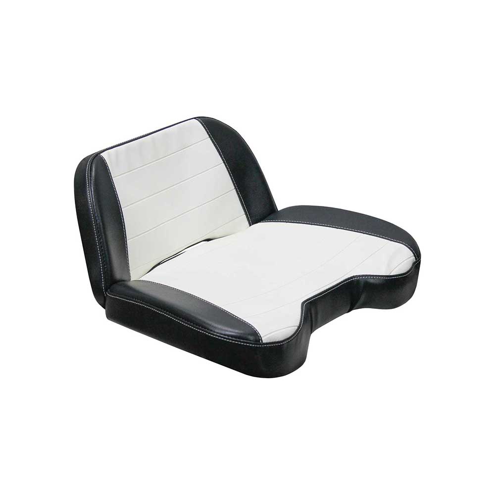 Uni Pro Allis Chalmers D17 Seat Top Assembly | Original Pattern | Pleated Black & White Vinyl