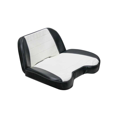 Uni Pro Allis Chalmers D17 Seat Top Assembly | Original Pattern | Pleated Black & White Vinyl