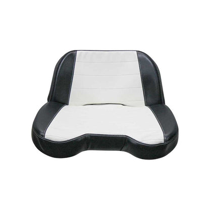Uni Pro Allis Chalmers D17 Seat Top Assembly | Original Pattern | Pleated Black & White Vinyl