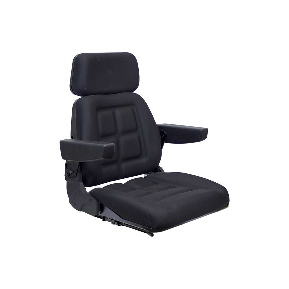 Pilot | Seat Top | Armrests | Slide Rails | Black Fabric | 7615
