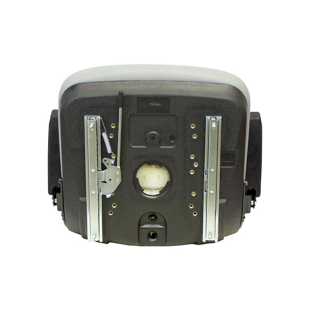 Milsco | XB180 | Bucket Seat | Mid-Back | Armrests | Gray Vinyl | 6778