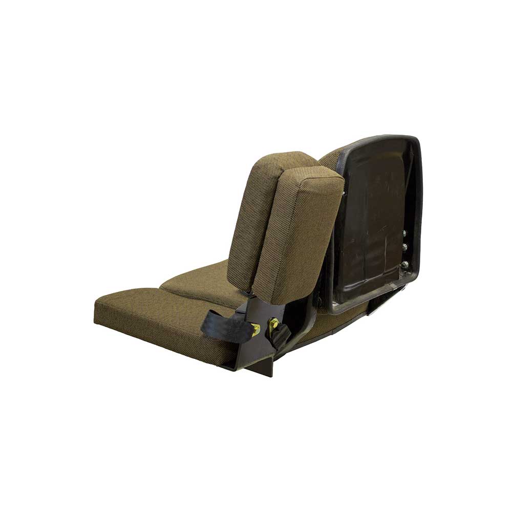 Uni Pro Instructional Buddy Seat for John Deere Sound-Gard™ Cab Tractors | Dark Kayak Brown Fabric