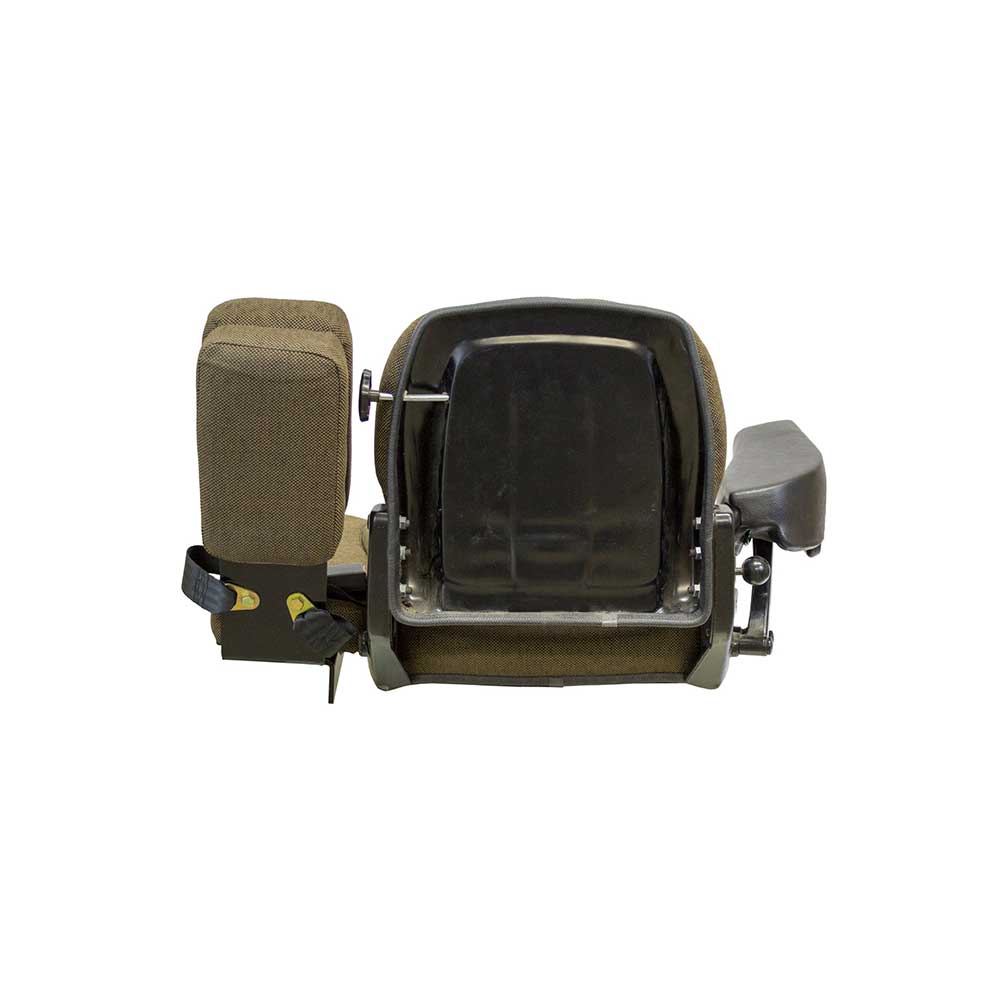 Uni Pro Instructional Buddy Seat for John Deere Sound-Gard™ Cab Tractors | Dark Kayak Brown Fabric