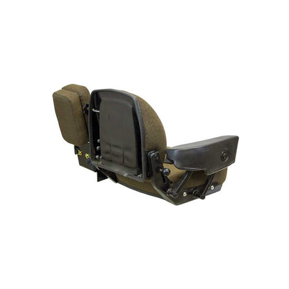 Uni Pro Instructional Buddy Seat for John Deere Sound-Gard™ Cab Tractors | Dark Kayak Brown Fabric