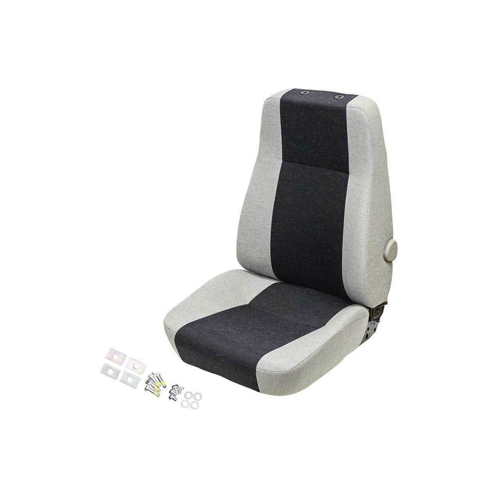 KAB | T4 | Seat Top | Black/Gray Fabric | 8373