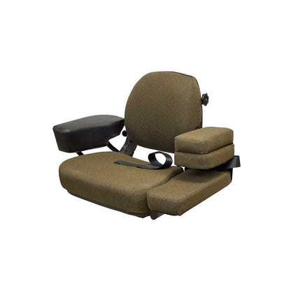 Uni Pro Instructional Buddy Seat for John Deere Sound-Gard™ Cab Tractors | Dark Kayak Brown Fabric