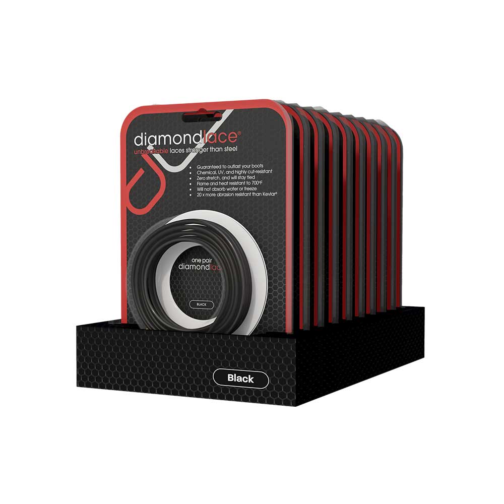 Diamondlace | 63-In. | Black | Case of 10