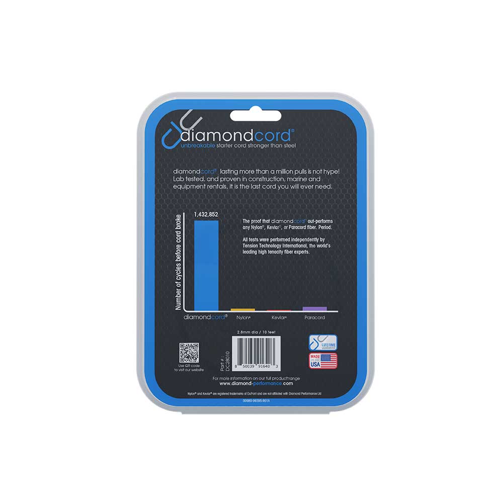 Diamondcord Pre-Cut Length | 2.8mm x 10-Ft. | Case of 10