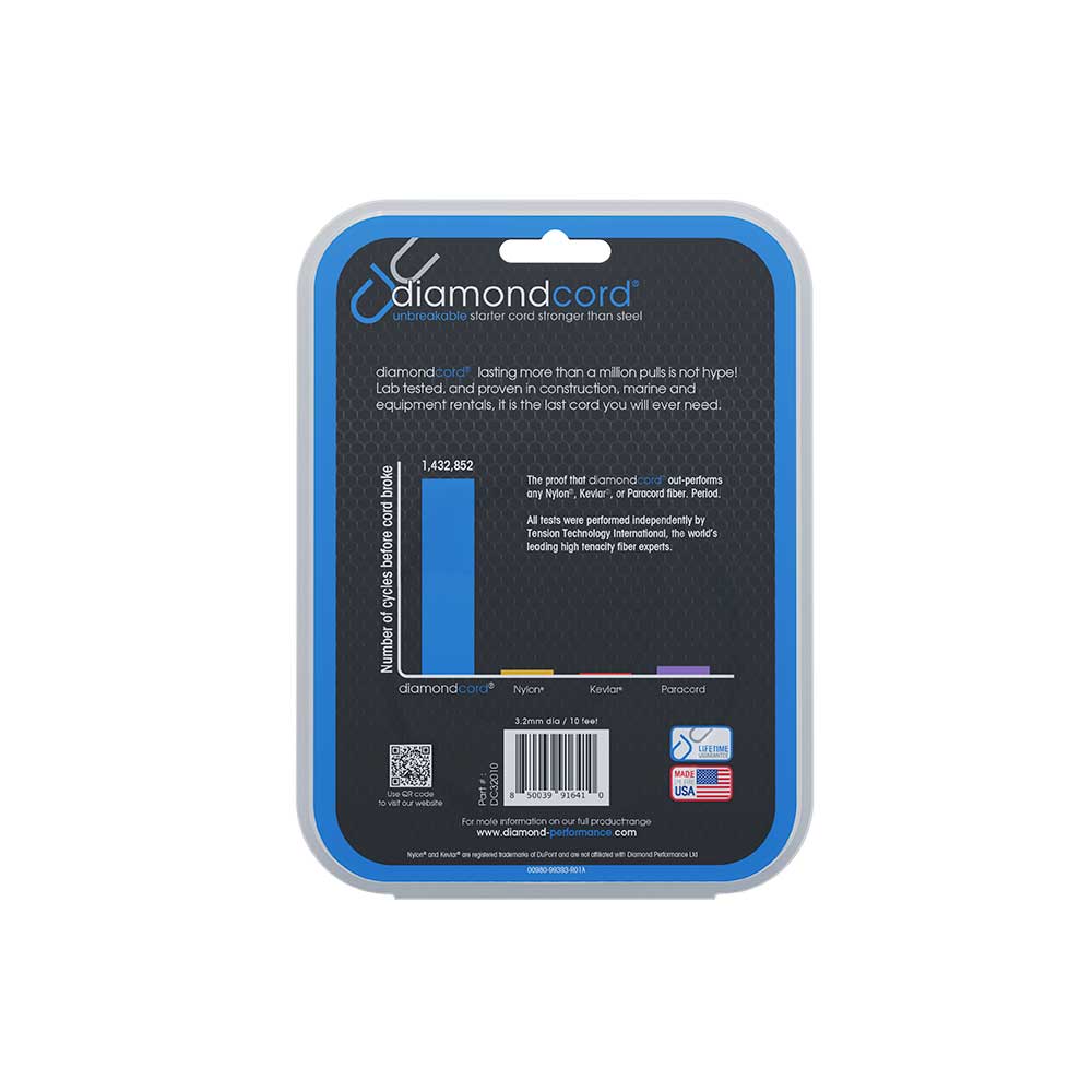 Diamondcord Pre-Cut Length | 3.2mm x 10-Ft. | Case of 10