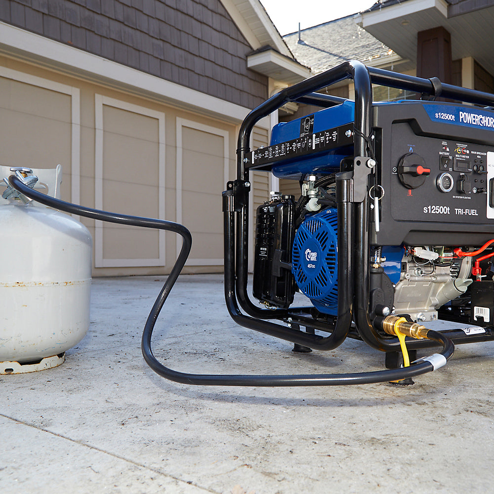 Powerhorse Generator | 12,500 Surge Watt | Tri Fuel | Electric Start