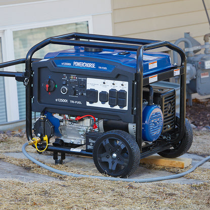 Powerhorse Generator | 12,500 Surge Watt | Tri Fuel | Electric Start