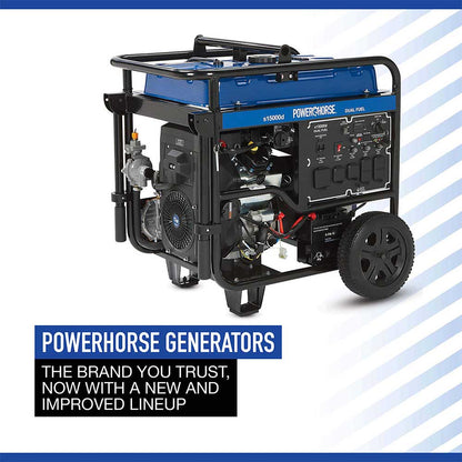 Powerhorse Generator | 15,000 Surge Watt | Dual Fuel | Electric Start
