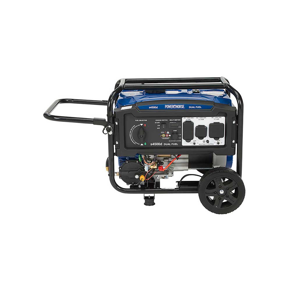 Powerhorse Generator | 4500 Surge Watt | Dual Fuel | Recoil Start