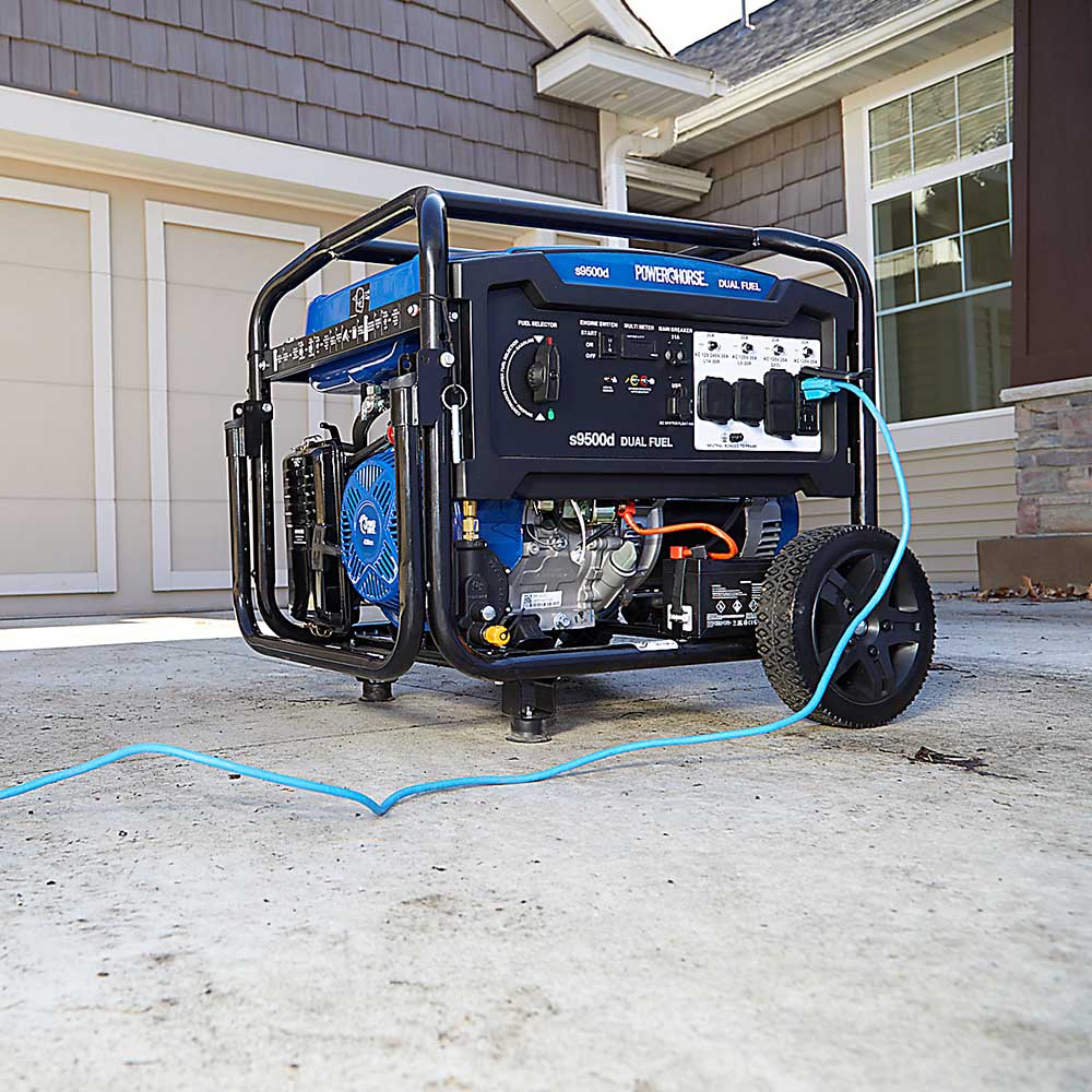 Powerhorse Generator | 9500 Surge Watt | Dual Fuel | Electric Start