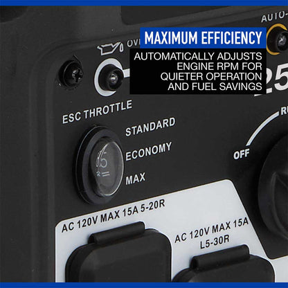 Powerhorse Generator Inverter | 2500 Surge Watt | Recoil Start