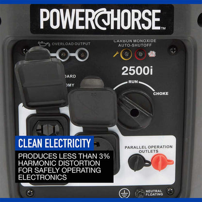 Powerhorse Generator Inverter | 2500 Surge Watt | Recoil Start