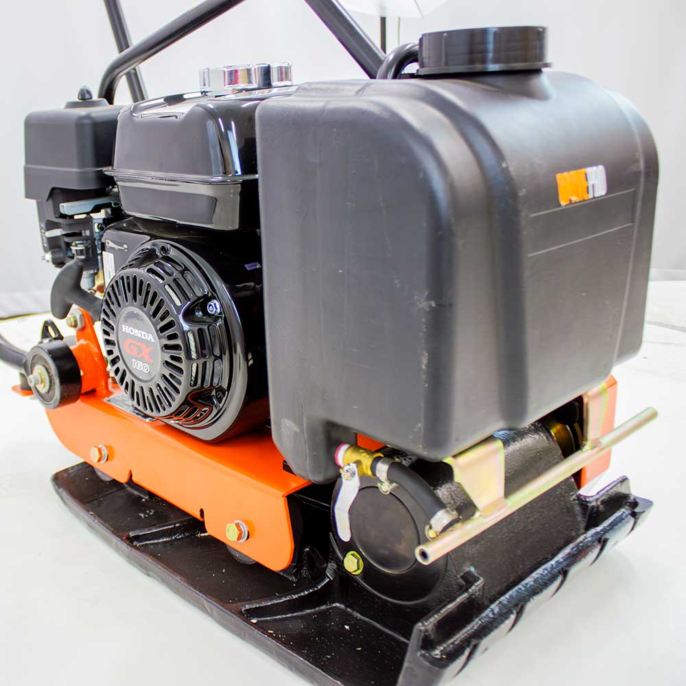BravePro Forward Plate Compactor | 14 In. | Rubber Mat, Tank, and Wheel Kit | Honda GX160
