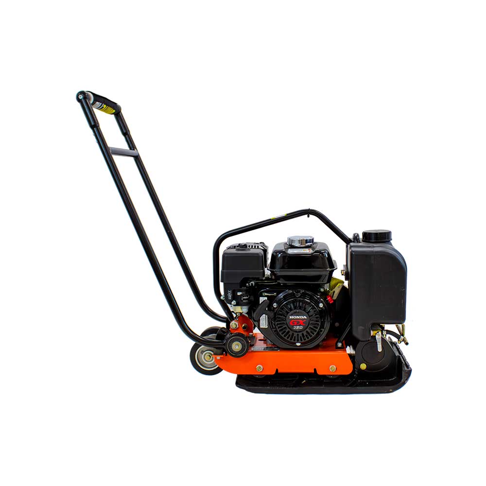 BravePro Forward Plate Compactor | 14 In. | Rubber Mat, Tank, and Wheel Kit | Honda GX160
