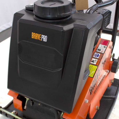 BravePro Forward Plate Compactor | 20 In. | Rubber Mat, Tank, and Wheel Kit | Honda GX160