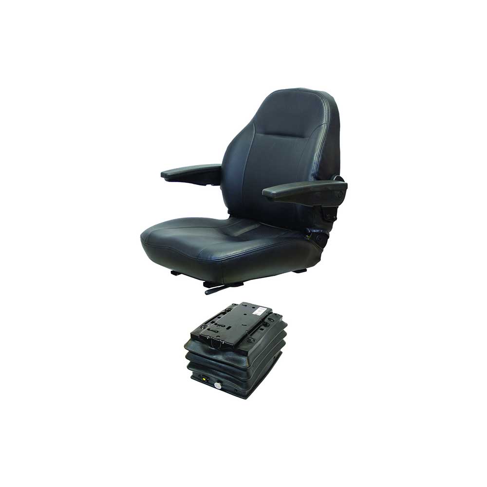 Uni Pro Case 930-1030 Series 441/MSG93 Air Suspension Seat Kit | Without Swivel | Black Vinyl