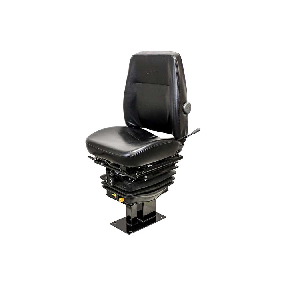 KAB | 111 | Seat & Mechanical Suspension Kit | Caterpillar 416-450 Backhoe | Black Vinyl | 6871