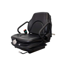 Pilot | MN60 | Forklift Seat & Mechanical Suspension | Hip Restraints | Black Vinyl | 8041