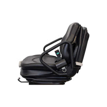 Pilot | MN60 | Forklift Seat & Mechanical Suspension | Hip Restraints | Black Vinyl | 8041