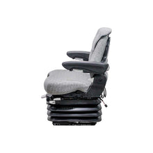 Uni Pro 1061 Air Suspension Seat And Integrated Swivel | 12-Volt | Black/Gray Fabric