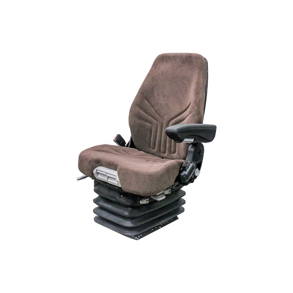 Uni Pro John Deere Combine Air Suspension Seat | AH227974-AXE48239 | Brown Fabric