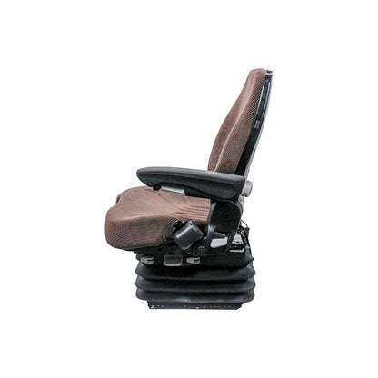 Uni Pro John Deere Combine Air Suspension Seat | AH227974-AXE48239 | Brown Fabric