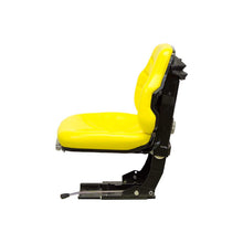 Pilot | Low Profile Seat & Mechanical Suspension | Slide Rails | Yellow Vinyl | 7736