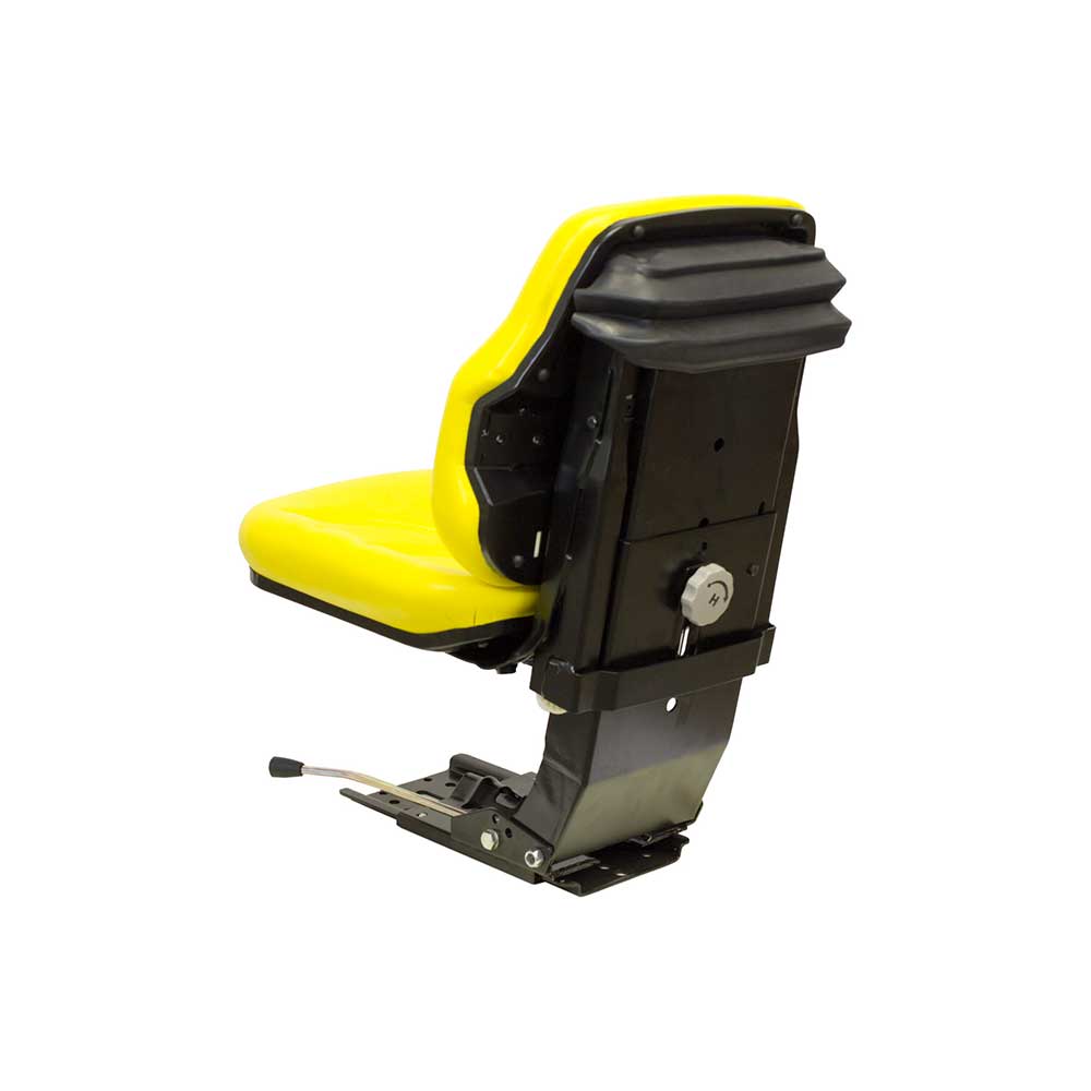 Pilot | Low Profile Seat & Mechanical Suspension | Slide Rails | Yellow Vinyl | 7736