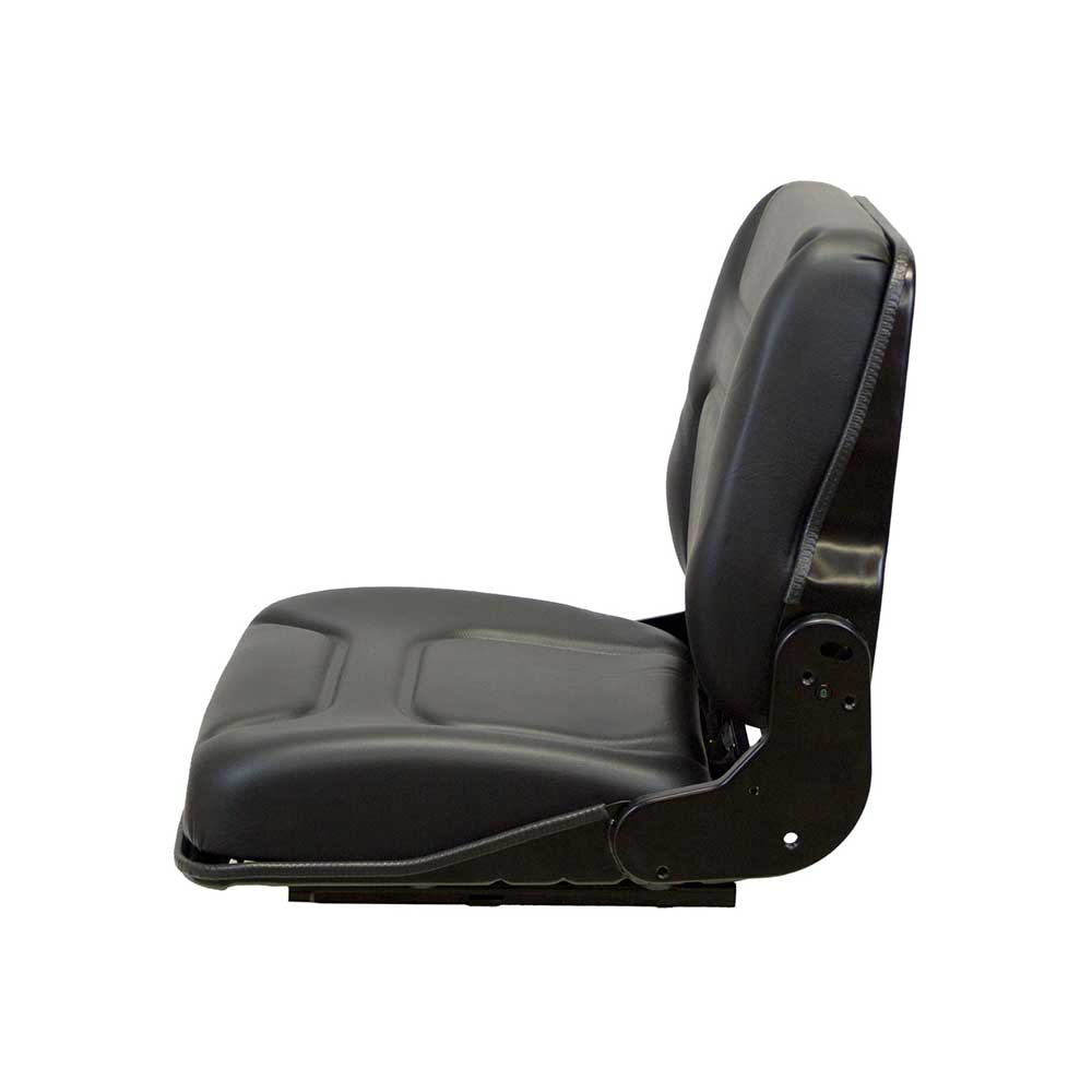 Pilot | Low Profile Seat and Mechanical Suspension | OPS | Slide Rails | Black Vinyl | 7890