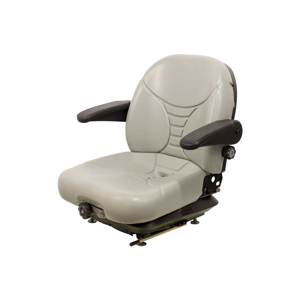 Milsco | V5300 | Seat & Mechanical Suspension | OPS | Armrests | Gray Vinyl | 7936