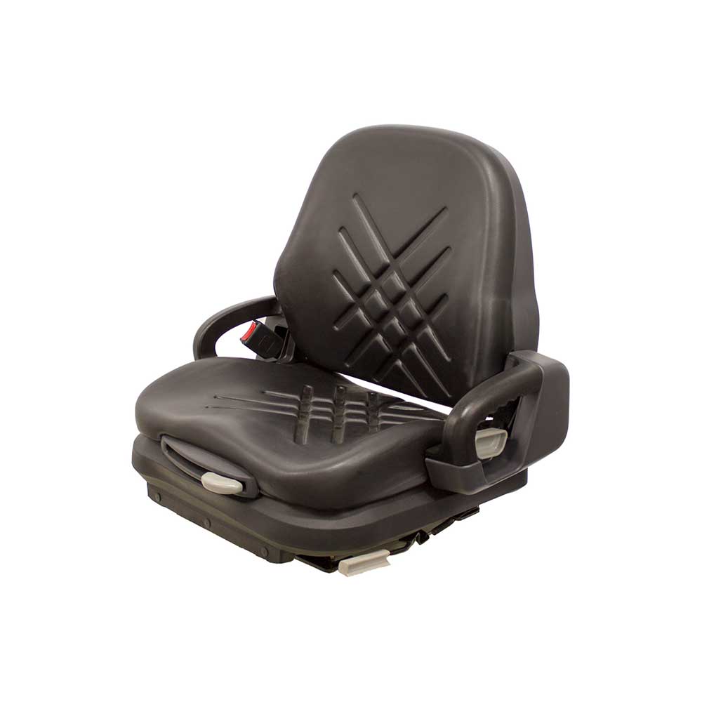 Uni Pro Universal Forklift Mechanical Suspension Seat | Black Vinyl