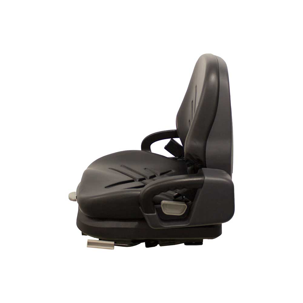 Uni Pro Universal Forklift Mechanical Suspension Seat | Black Vinyl