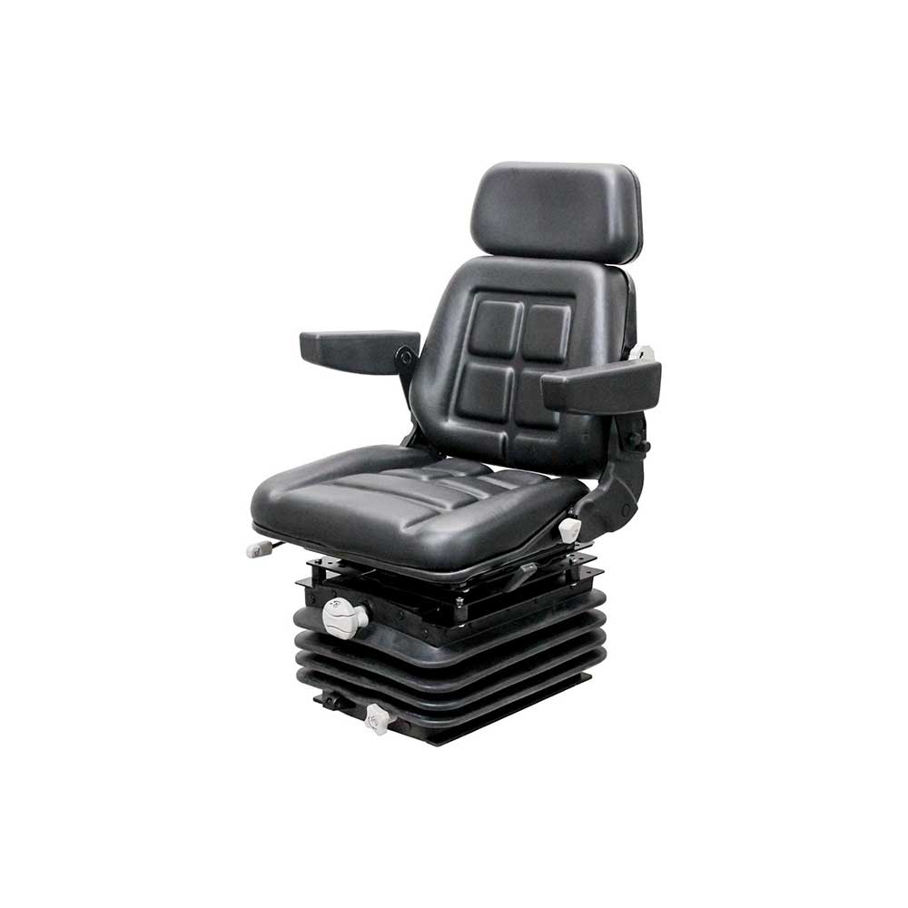 Pilot | Seat & Mechanical Suspension Kit | Allis Chalmers 7000 | Black Vinyl | 6504