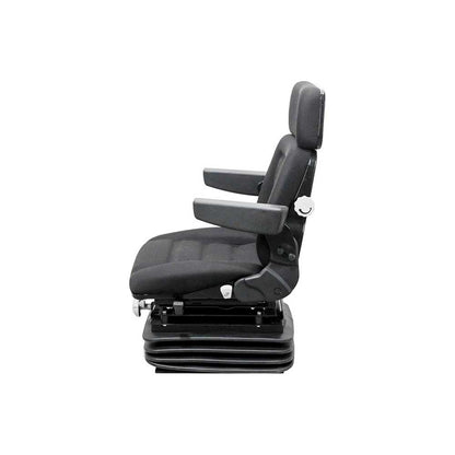 Pilot | Seat & Mechanical Suspension Kit | Case 870-1370 Agri-King | Black Fabric | 6519