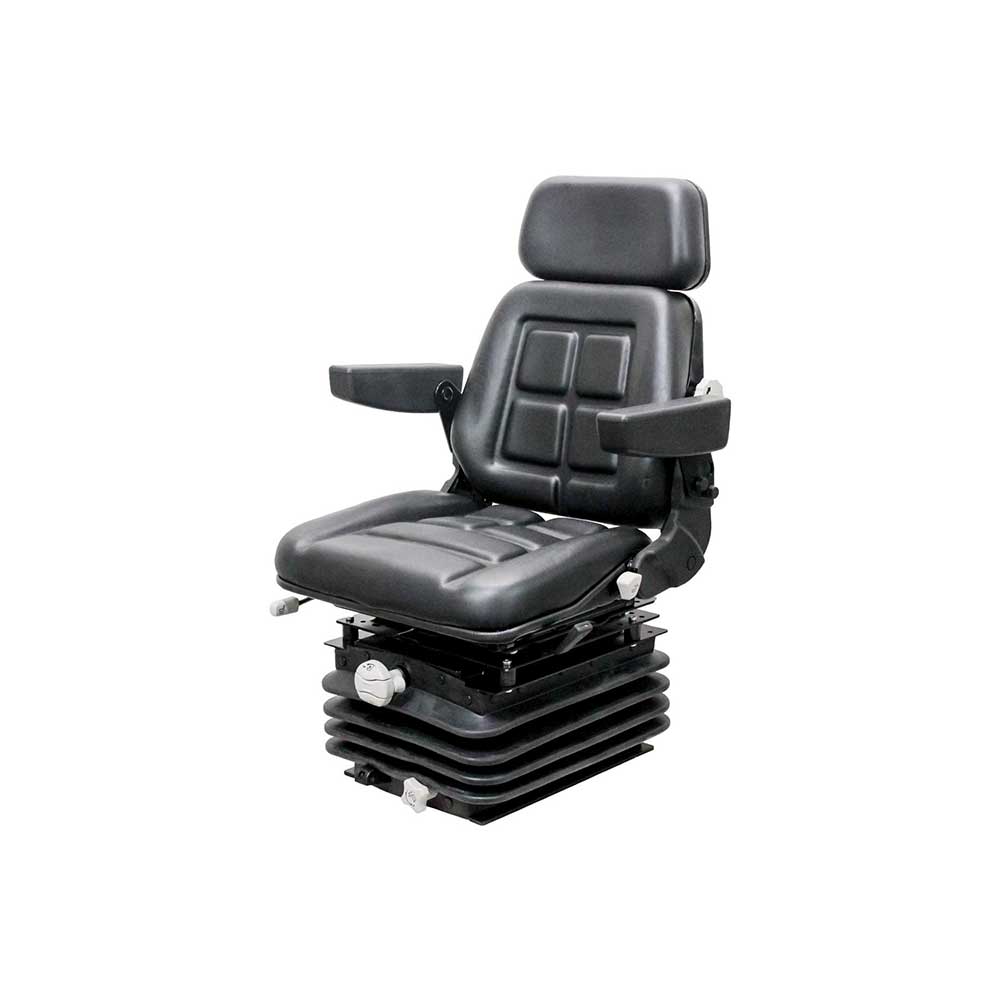 Pilot | Seat & Mechanical Suspension Kit | Case IH 5100 Maxxum | Black Vinyl | 6543